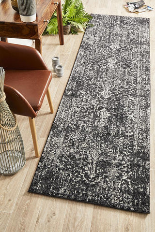 Scape Charcoal Transitional Rug