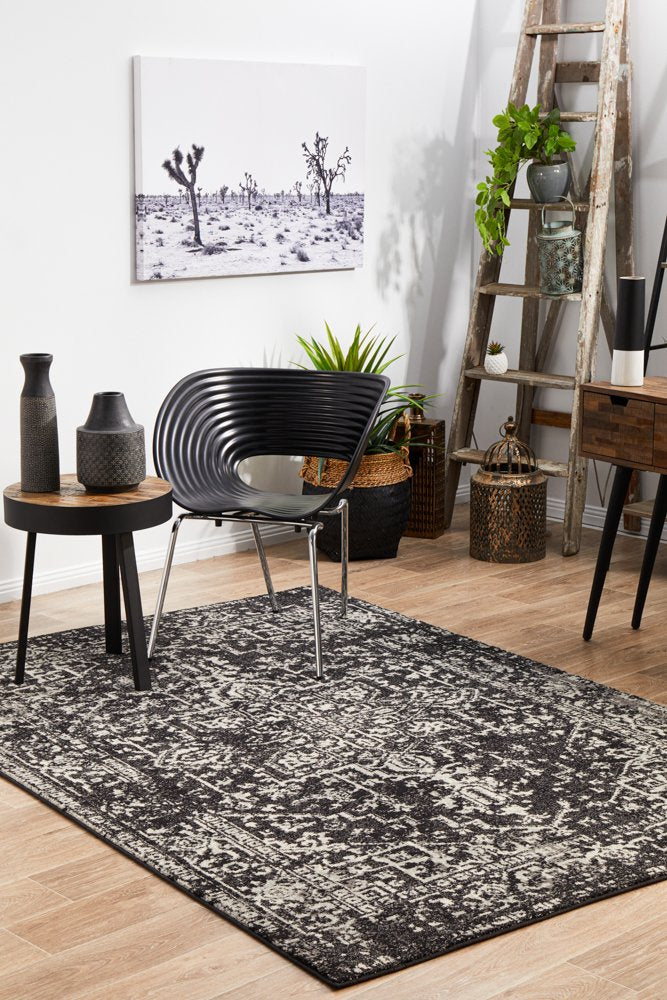 Scape Charcoal Transitional Rug