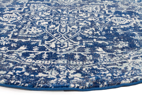 Contrast Navy Transitional Rug - Lost Design Society