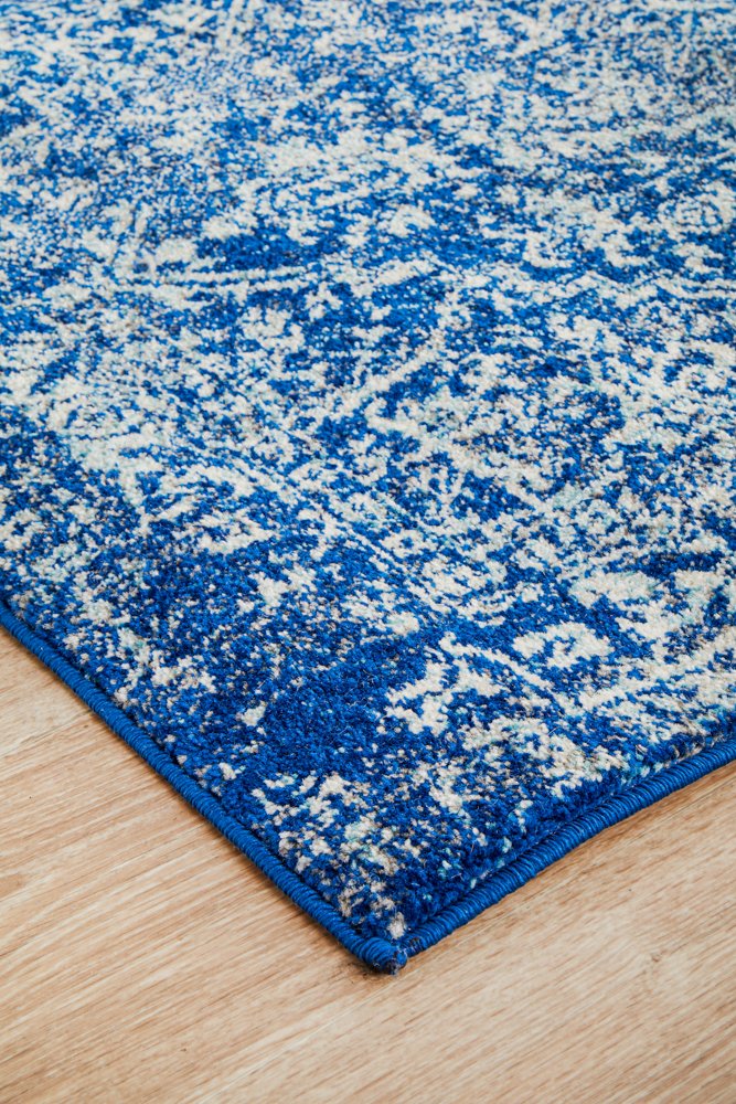 Contrast Navy Transitional Rug