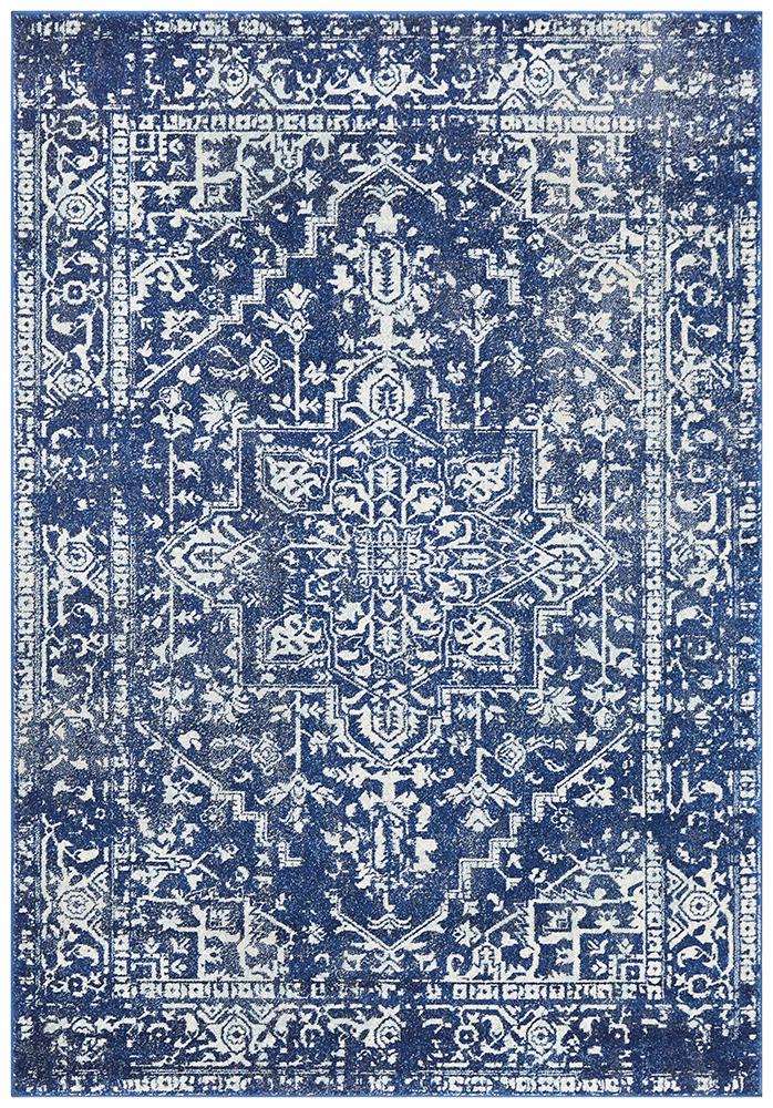 Contrast Navy Transitional Rug