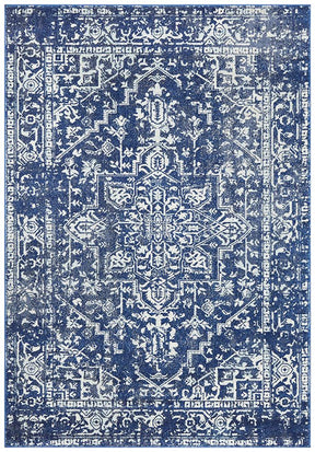 Contrast Navy Transitional Rug - Lost Design Society