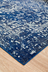 Contrast Navy Transitional Rug