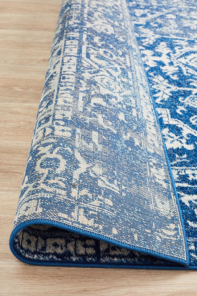 Contrast Navy Transitional Rug