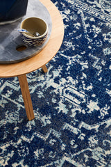 Contrast Navy Transitional Rug