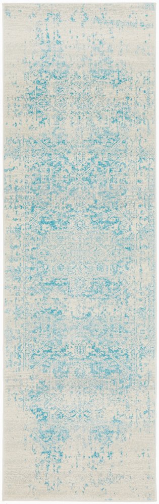 Glacier White Blue Transitional Rug