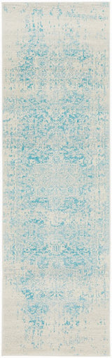 Glacier White Blue Transitional Rug