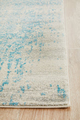 Glacier White Blue Transitional Rug