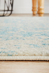 Glacier White Blue Transitional Rug