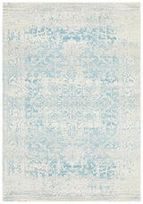 Glacier White Blue Transitional Rug