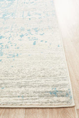 Glacier White Blue Transitional Rug