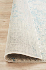 Glacier White Blue Transitional Rug