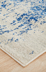 Horizon White Navy Transitional Rug