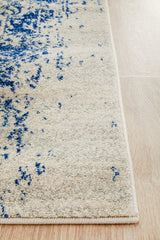 Horizon White Navy Transitional Rug