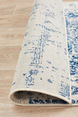 Horizon White Navy Transitional Rug