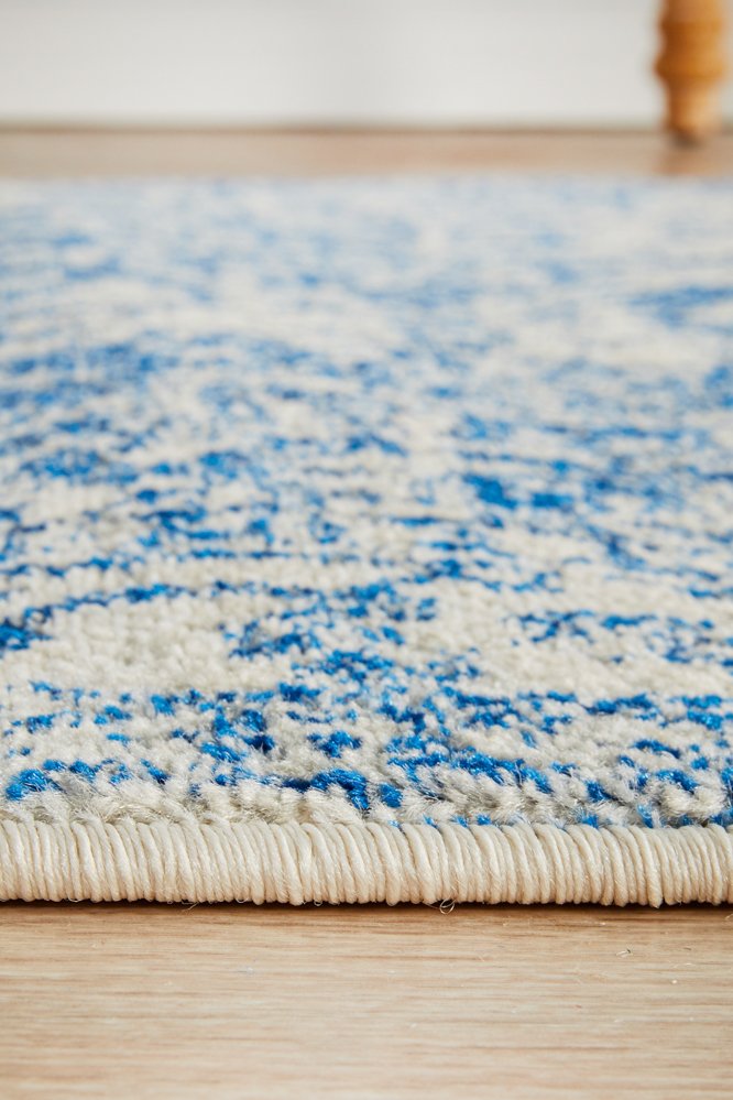 Horizon White Navy Transitional Rug