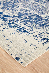 Horizon White Navy Transitional Rug