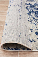 Horizon White Navy Transitional Rug