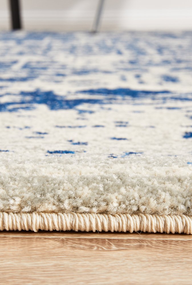 Horizon White Navy Transitional Rug – Lost Design Society