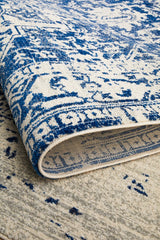 Horizon White Navy Transitional Rug