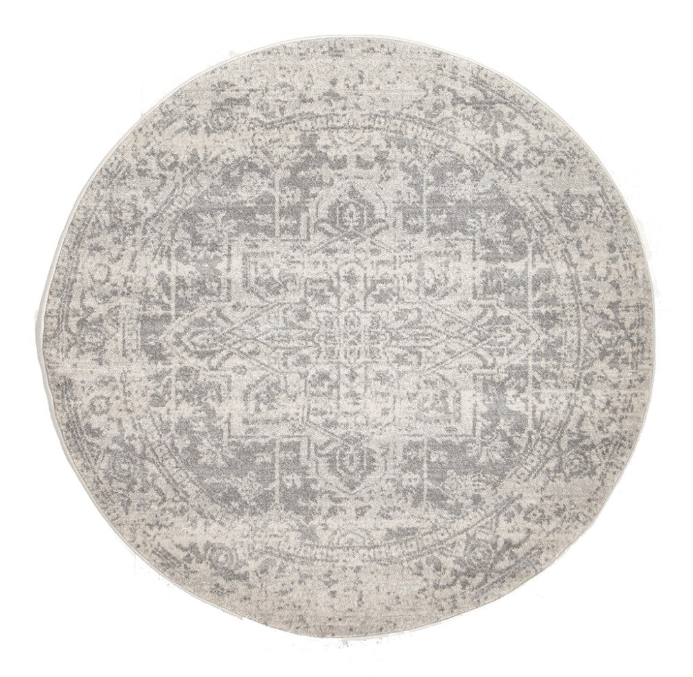 Dream White Silver Transitional Rug - Lost Design Society