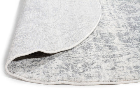 Dream White Silver Transitional Rug - Lost Design Society