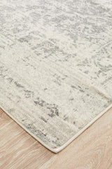 Dream White Silver Transitional Rug