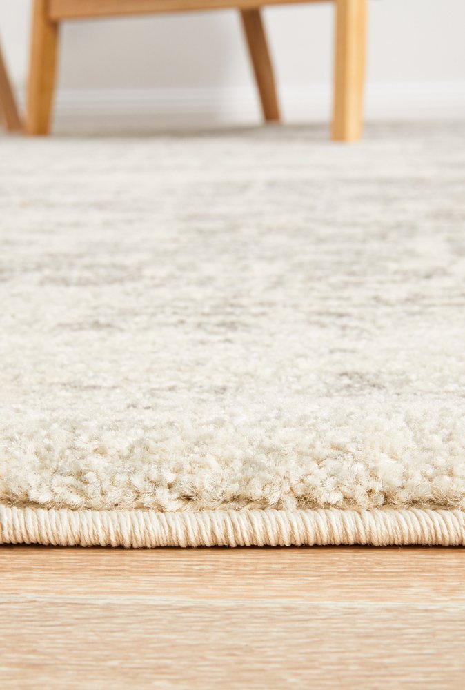 Dream White Silver Transitional Rug