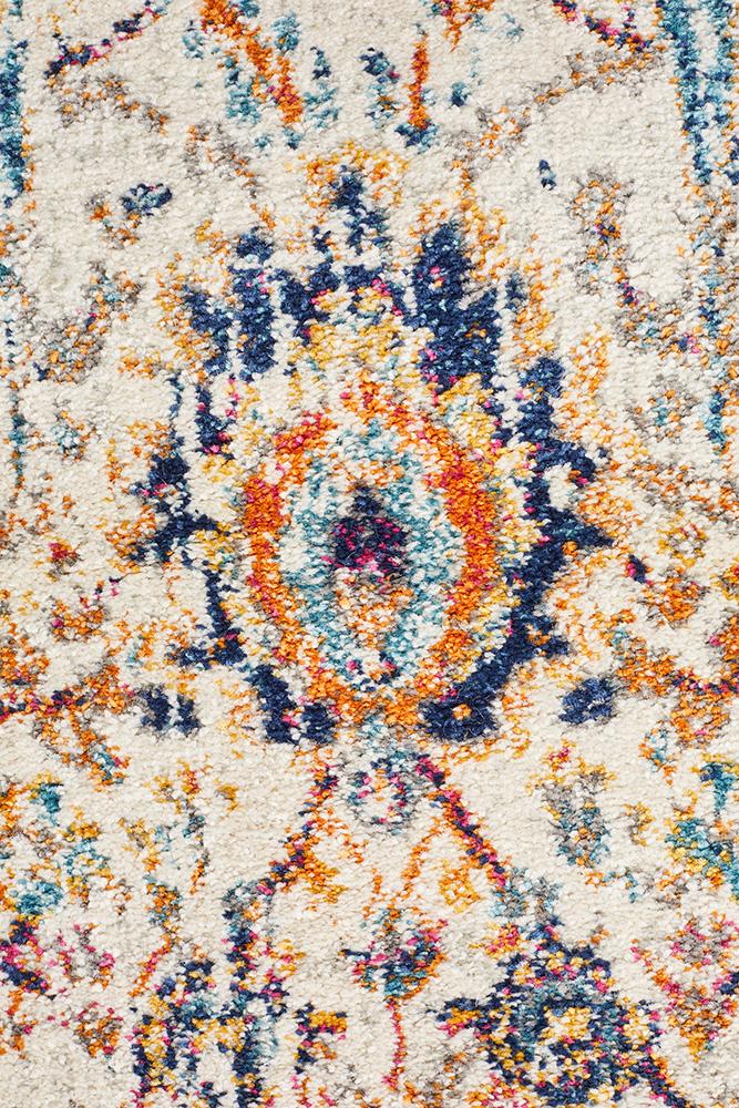 Peacock Ivory Transitional Rug