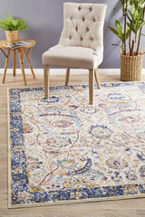 Peacock Ivory Transitional Rug