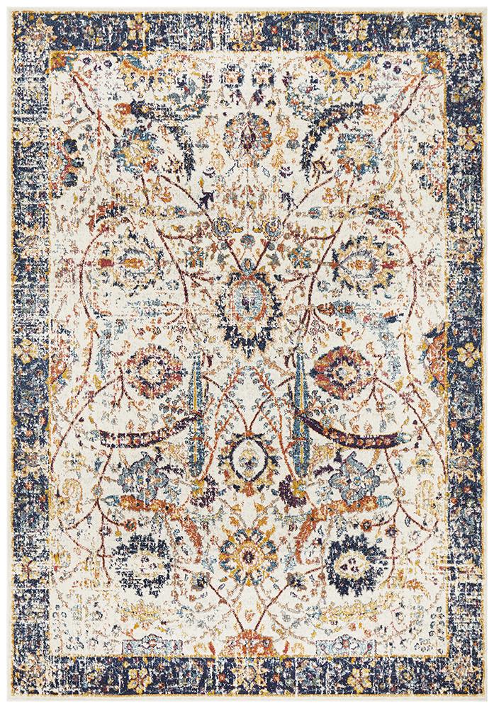 Peacock Ivory Transitional Rug