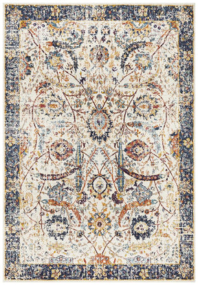 Peacock Ivory Transitional Rug - Lost Design Society