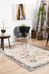 Peacock Ivory Transitional Rug