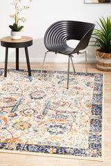 Peacock Ivory Transitional Rug