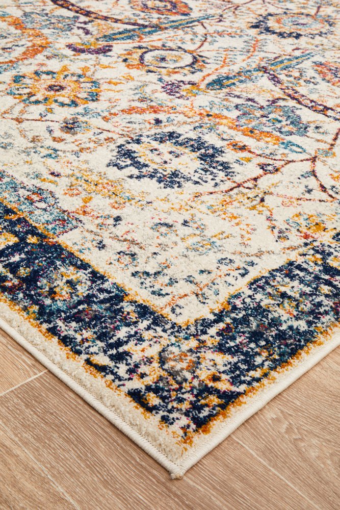 Peacock Ivory Transitional Rug