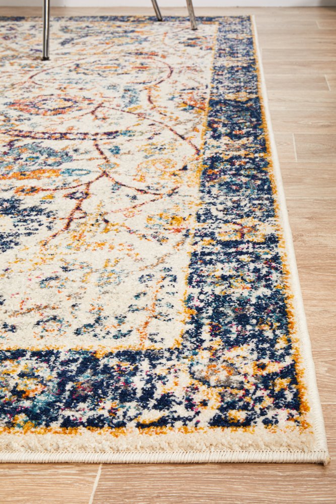 Peacock Ivory Transitional Rug