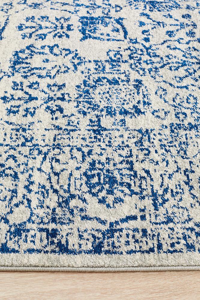 Blue Transitional Rug Frost Blue Transitional Rug – Lost Design Society Rugs