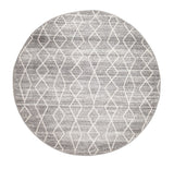 Remy Silver Transitional Round Rug