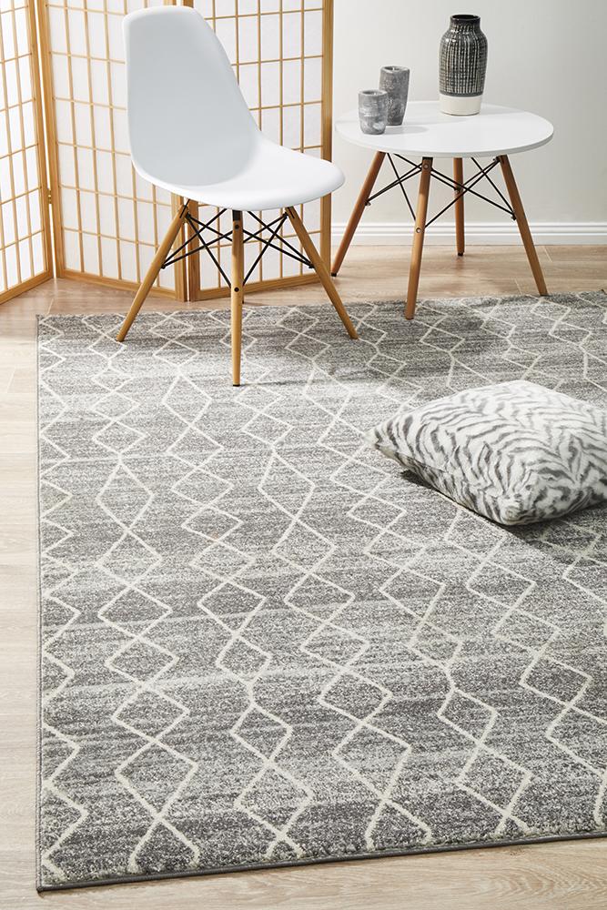 Remy Silver Transitional Rug