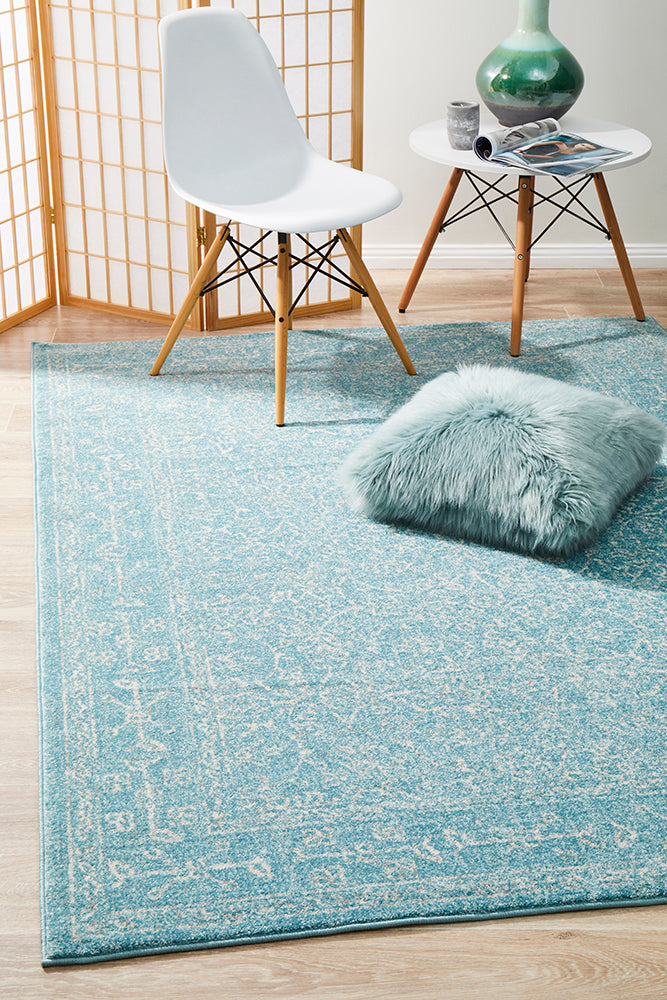 Depth Blue Transitional Rug