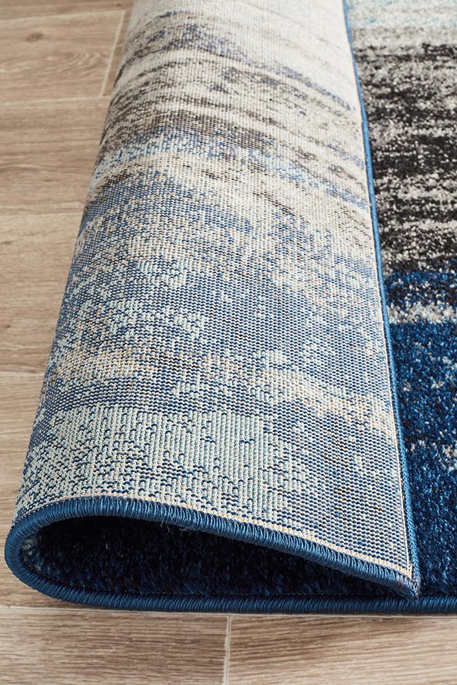 Transpose Blue Transitional Rug