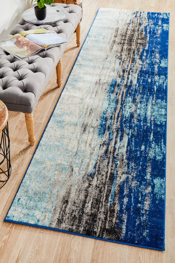 Transpose Blue Transitional Rug