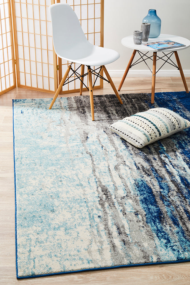 Transpose Blue Transitional Rug