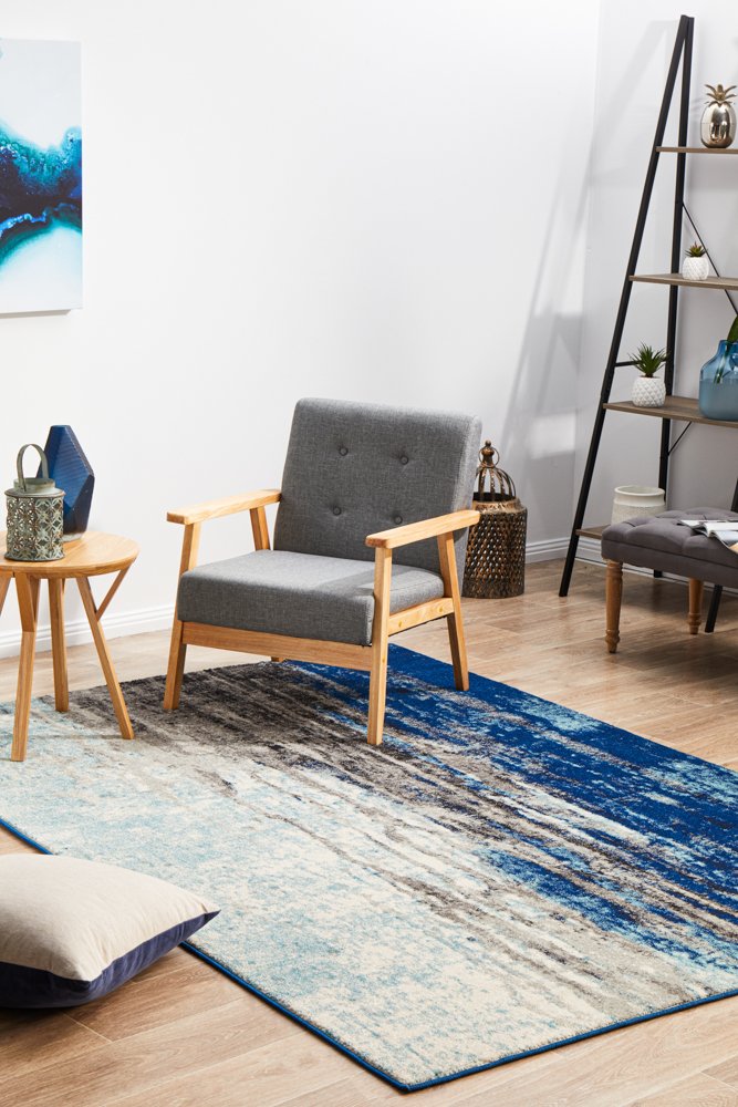 Transpose Blue Transitional Rug