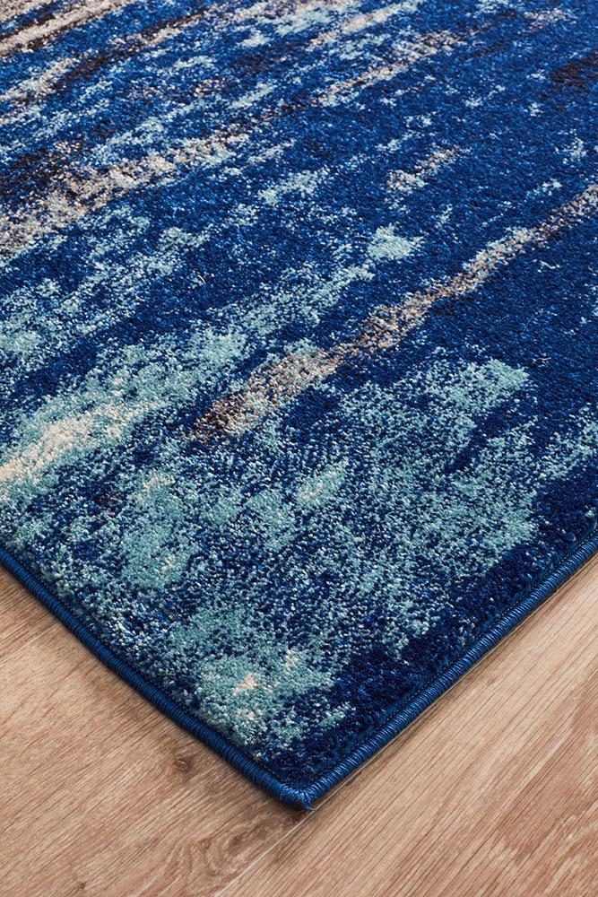 Transpose Blue Transitional Rug – Lost Design Society