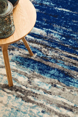 Transpose Blue Transitional Rug