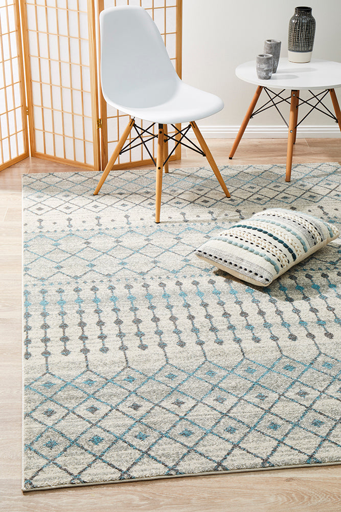 Slate White Transitional Rug – Lost Design Society