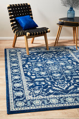 Release Navy Transitional Rug