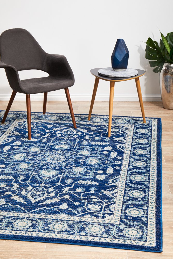 Release Navy Transitional Rug