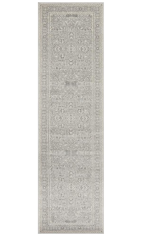 Silver Flower Transitional Rug